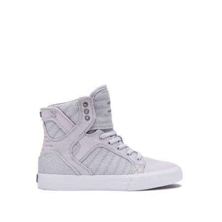 Supra Skytop Grå Høye Sneakers Barn [NO-9-Y895]